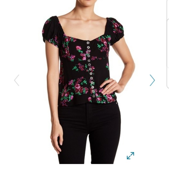 Free People Close To You Floral Blouse - Picture 4 of 8